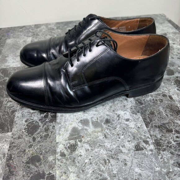 Bostonian Classics Oxfords Dress Shoes Mens Size 11.5 W Wide Black Leather - Picture 3 of 13